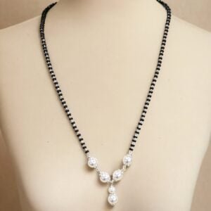 925 sterling silver pearl pendant mangalsutra