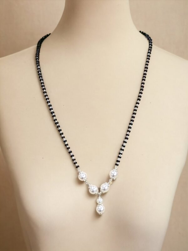 925 sterling silver pearl pendant mangalsutra