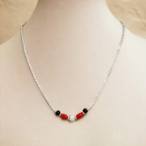 Red Corals pendant 925 sterling silver mangalsutra