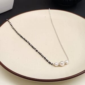 Pearl beads silver 925 sterling mangalsutra