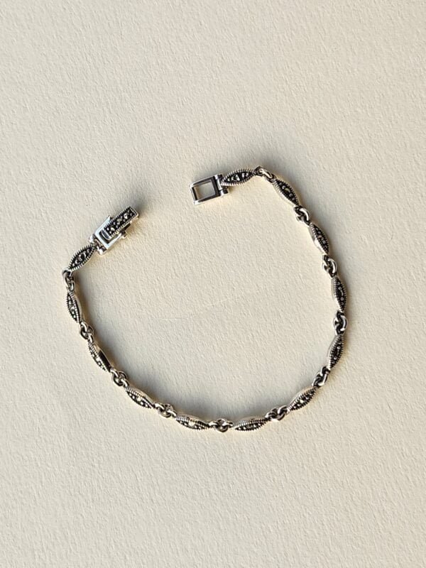 Swiss Marcasite Stone Bracelet - Image 3