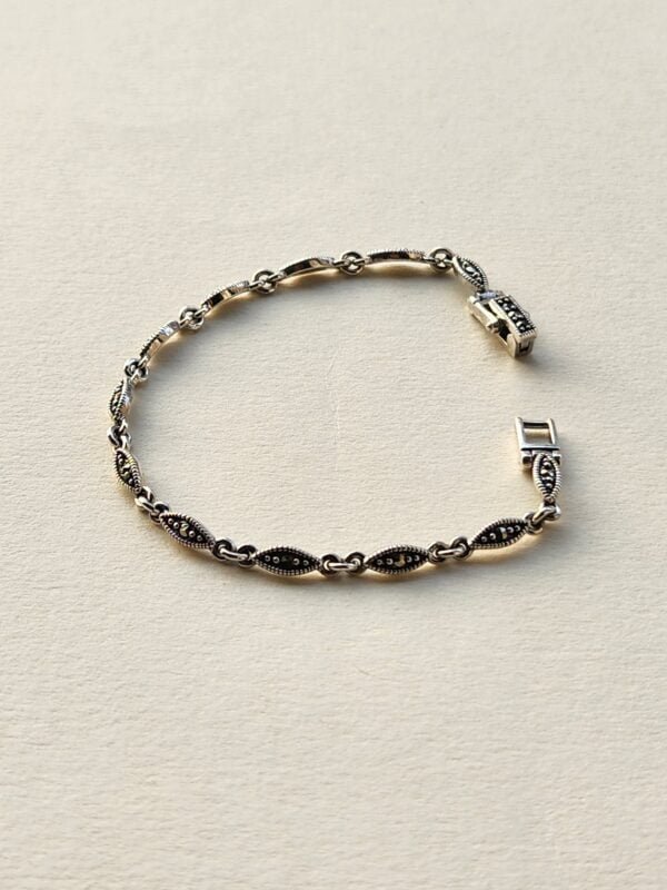 Swiss Marcasite Stone Bracelet - Image 2