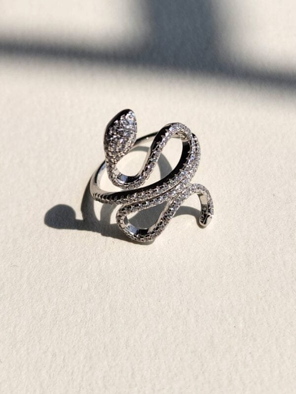 Snake Ring Diamond Studded - Image 4