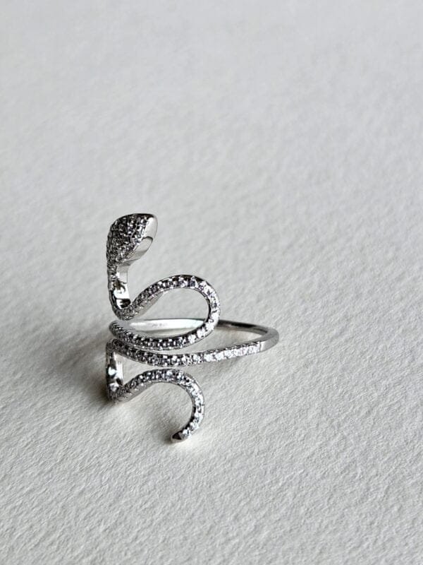 Snake Ring Diamond Studded - Image 5
