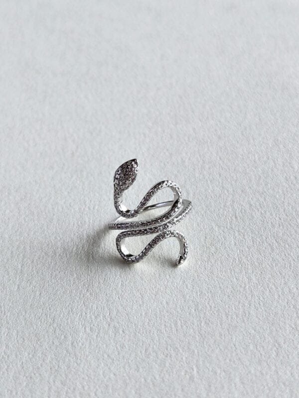 Snake Ring Diamond Studded - Image 3